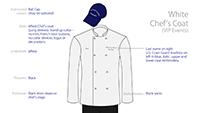 USCG AuxFS Dress White Chef Coat